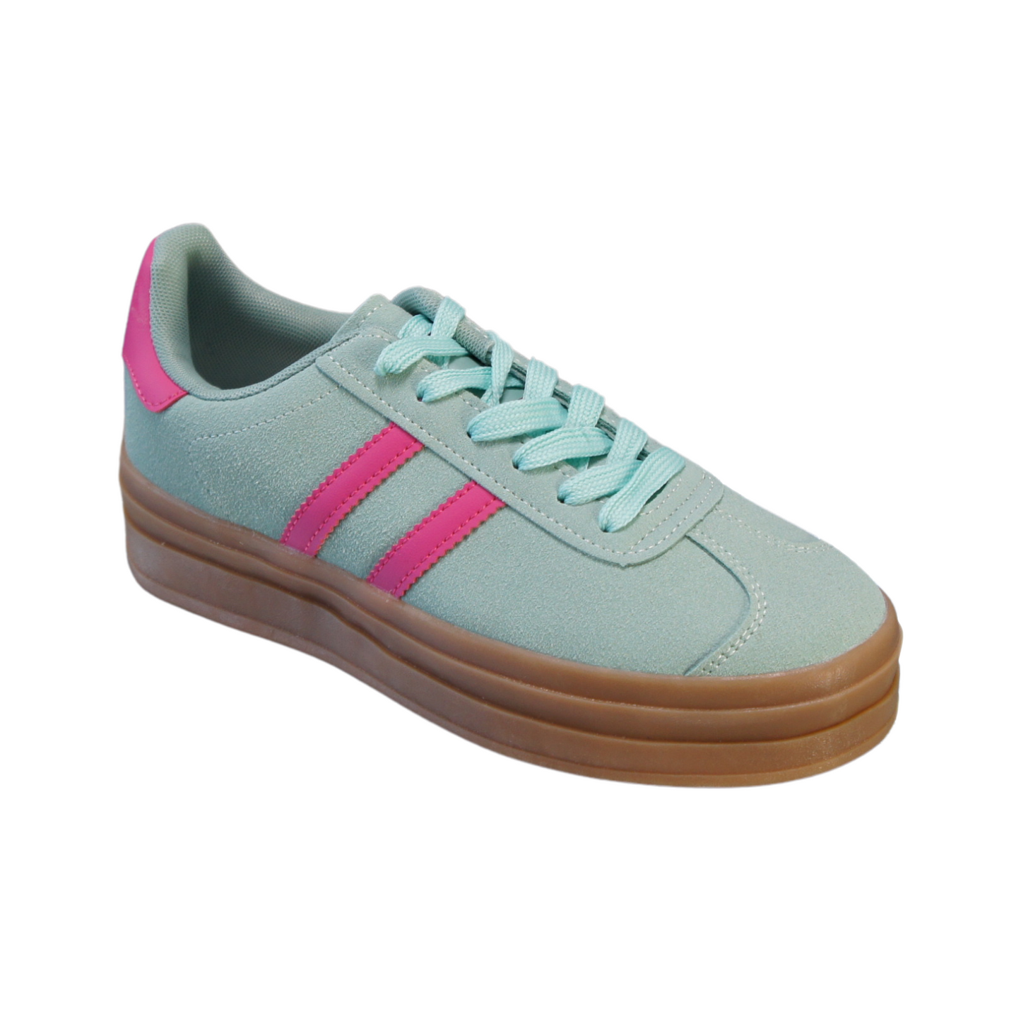 Women’s Lace-Up Platform Sneakers – Casual Fashion Trainers A2388
