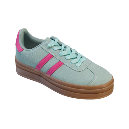 Women’s Lace-Up Platform Sneakers – Casual Fashion Trainers A2388